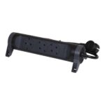 Legrand SurgeArrest 3 Outlets 1.5m Cable Black/Grey Rotating