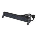 Legrand SurgeArrest 5 Outlets 1.5m Cable Black/Grey Rotating