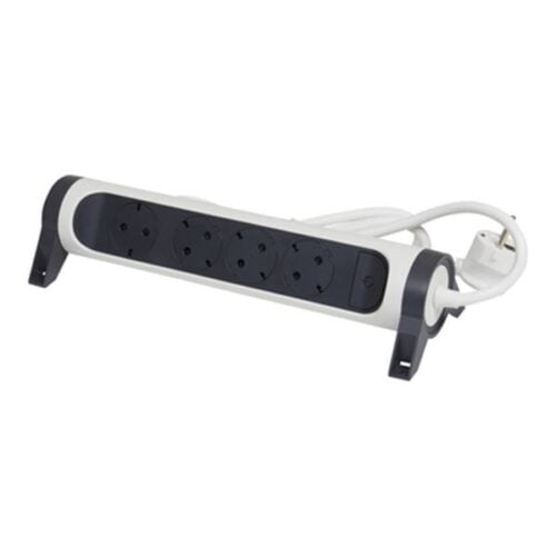 Legrand SurgeArrest 4 Outlets 3m Cable White/Grey Rotating