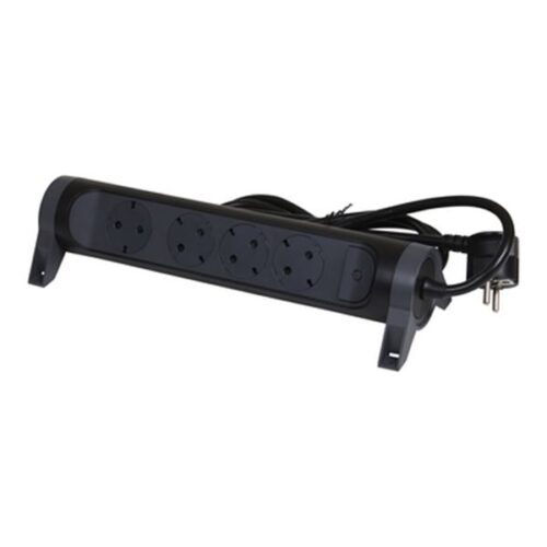 Legrand SurgeArrest 4 Outlets 3m Cable Black/Grey Rotating