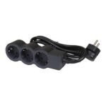 Legrand SurgeArrest 3 Outlets 3m Cable Black/Grey