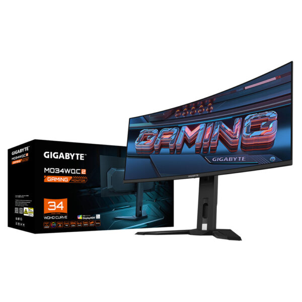 GIGABYTE Gaming Monitor MO34WQC2 34'' curved OLED 0.03ms (image 5)