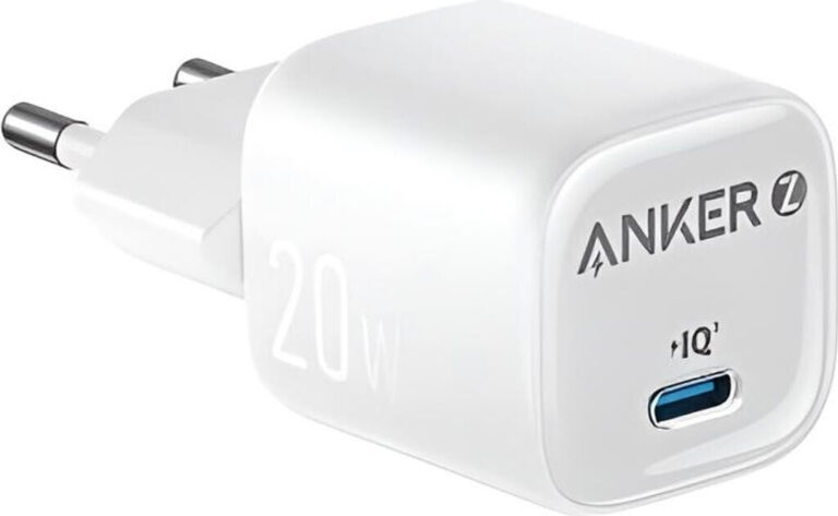 ANKER WALL CHARGER 20W 1 PORT TYPE-C WHITE