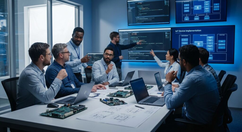 Ομάδα μηχανικών συζητά τη χρήση του Zephyr RTOS σε IoT συσκευές για το brand TWO DOTS