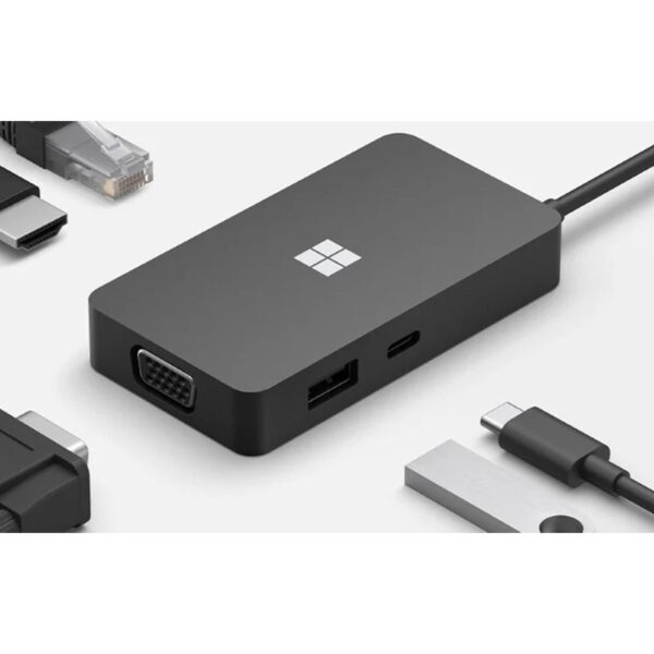 Microsoft Surface Travel Hub USB-C Docking Station με HDMI 4K Ethernet Black (1E4-00003)