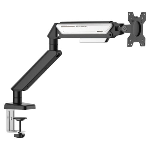 Weight Capacity: 2-9kg AndaSeat A6D Black White Monitor Arm - TWO DOTS