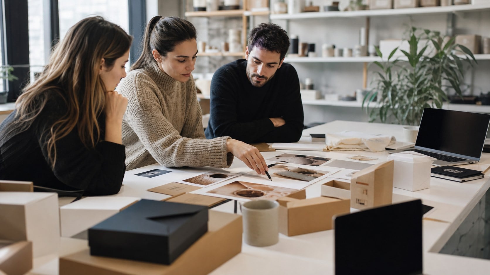 Ομάδα σχεδιασμού οργανώνει στρατηγική e-commerce για καθαρότερη εμπειρία αγοράς.