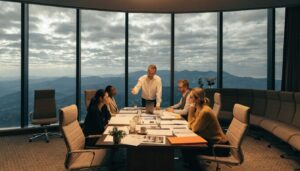 Management conference with natural business reports and data for Corporate Intelligence 2026 by TWO DOTS