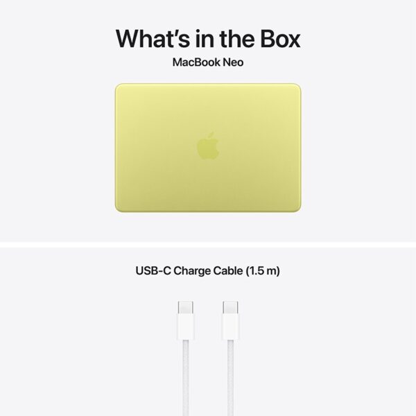 macbook-neo-citrus-4 Apple MacBook Neo 13-inch: Apple A18 Pro chip with 6-core CPU 5-core GPU, 8GB, 256GB SSD - Cirtus