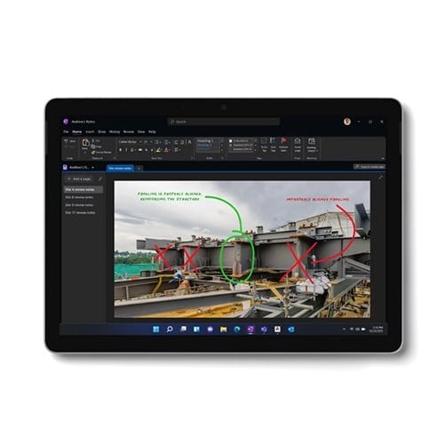 Microsoft Surface Go 4 Tablet 10.5" (N200/8GB/256GB UFS/Win11Pro) WiFi Platinum (XIG-00004)