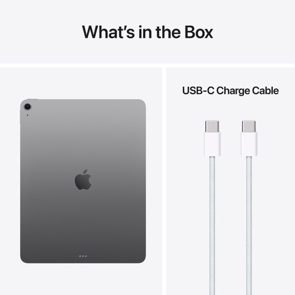 Apple iPad Air 13 M4 Space Grey box contents
