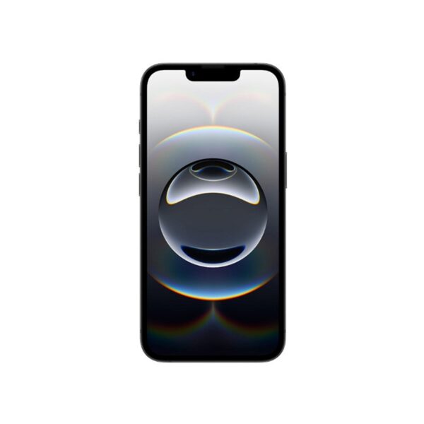 Apple iPhone 16e Black μπροστινή όψη με Super Retina XDR OLED