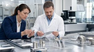 Ομάδα αξιολογεί μεταλλικά ιατροτεχνολογικά εξαρτήματα για PFAS-free επίστρωση και τεχνική συμμόρφωση