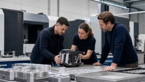 Ομάδα hardware startup ελέγχει prototype για το Horizon Manufacturing Cup