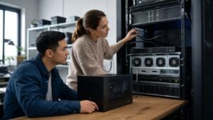 Μηχανικοί ελέγχουν LFM2.5-DSpark AI inference σε server και edge σύστημα