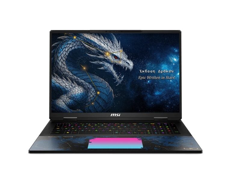 MSI Laptop Titan 18 HX Dragon Edition Draco Epic A2WJ 18'' UHD+ MiniLED 240Hz/U9-290HX/96GB/2x2TB SSD NVMe/NVidia GeForce RTX 5090 24GB/Win 11 Pro/2Y/Dragon Edition Draco Epic