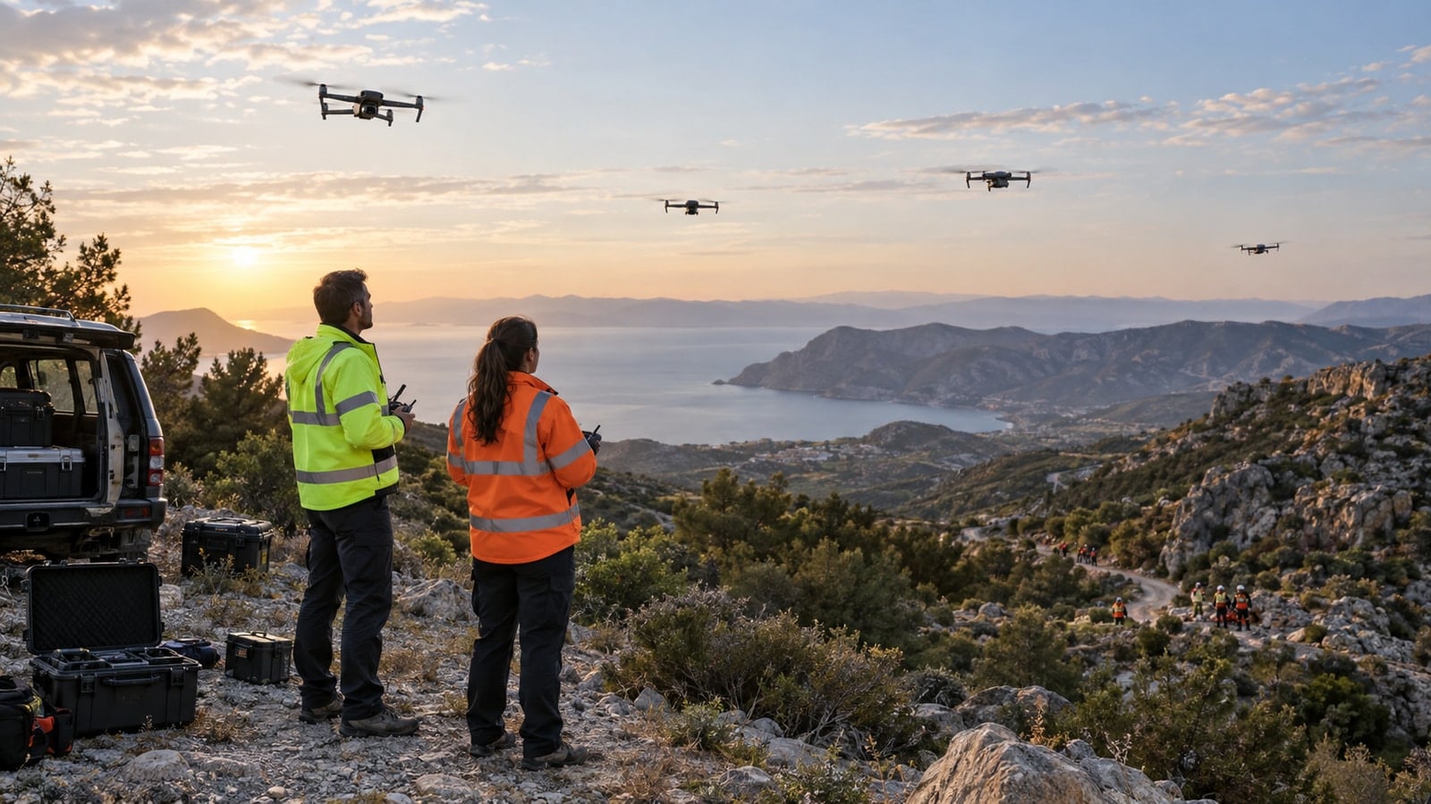 Ανθρώπινη εποπτεία σε στόλο drones με agentic AI
