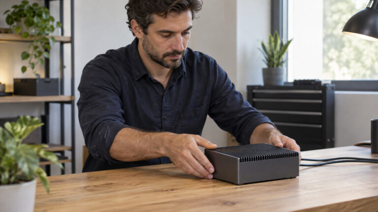 Μηχανικός εγκαθιστά μικρό υπολογιστή για AI safety σε CPU