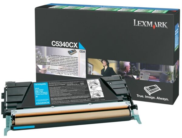 LEXMARK Toner Extra High Cyan C534OCX LEXMARK Toner Extra High Cyan C534OCX