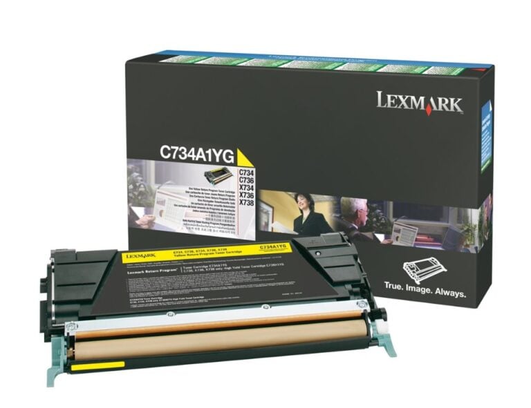 LEXMARK Toner Standard Yellow C734A1Y