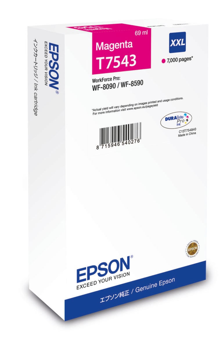 Epson Cartridge Magenta XXL C13T75434N