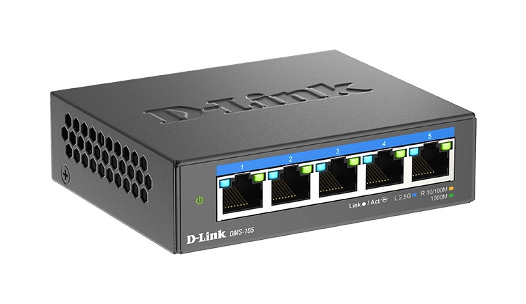 D-LINK Switch DMS-105 5-Port 2.5G Multi-Gigabit Desktop