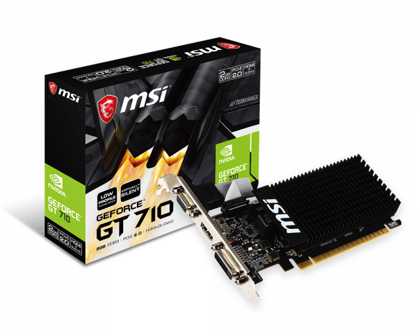 Κάρτα Γραφικών (VGA) Nvidia MSI GT 710 (2GB, GDDR3, 64bit)