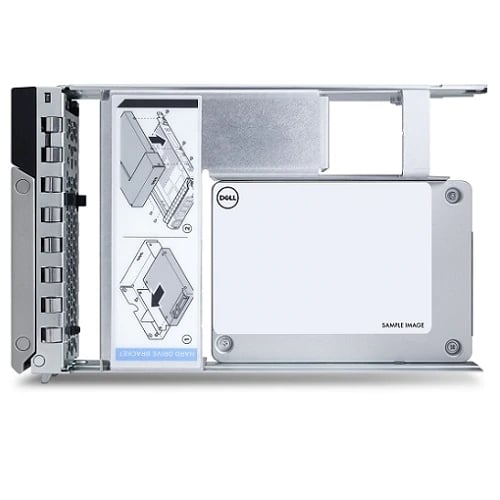 DELL HD 1.92TB SSD SATA Read Intensive 6Gbps 512e 2.5in with 3.5in HYB CARR, Hot-Plug, CUS Kit comp