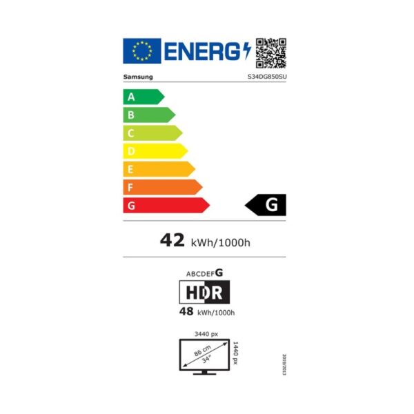 Οθόνη Samsung 34" Odyssey G8 LS34DG850SUXDU OLED UW-QHD 175Hz Curved
