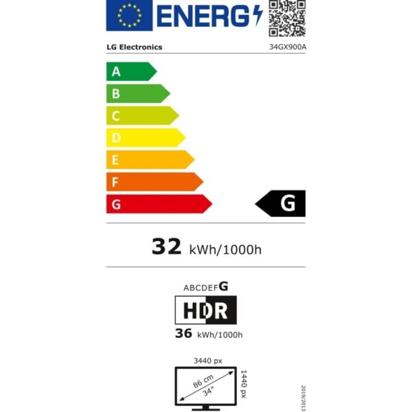 Οθόνη LG 34" 34GX900A-B UltraGear OLED QHD 240Hz