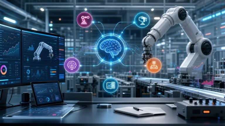 Ρομποτική, AI και automation dashboard για σύγχρονη επιχείρηση
